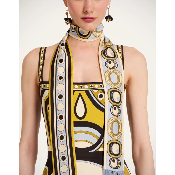 La DoubleJ Skinny Scarf in Sanctuary Light Blue at Coveti