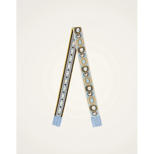 La DoubleJ Skinny Scarf in Sanctuary Light Blue at Coveti