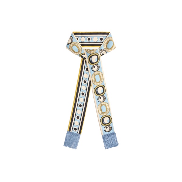 La DoubleJ Skinny Scarf in Sanctuary Light Blue at Coveti