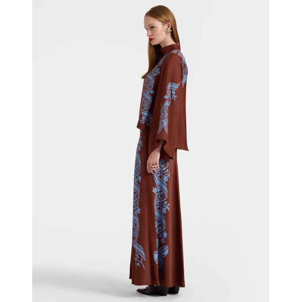 La DoubleJ Sleek Skirt in Signoria Brown, view 3
