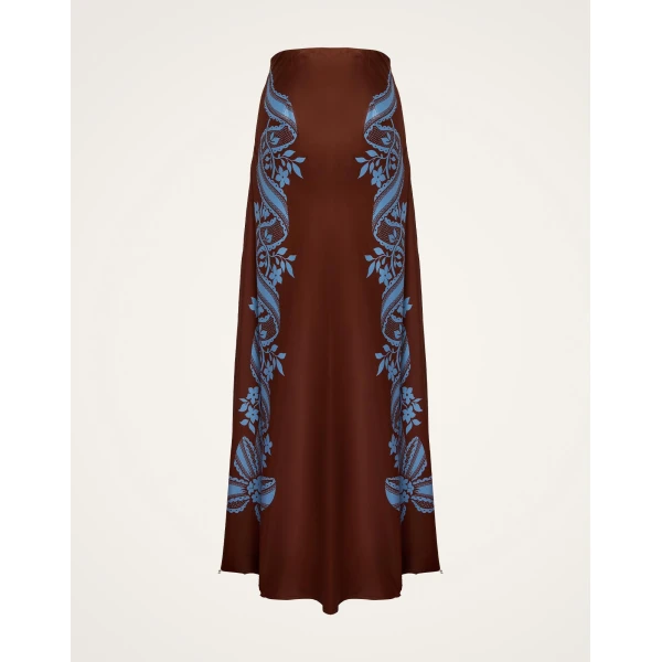 La DoubleJ Sleek Skirt in Signoria Brown, view 5