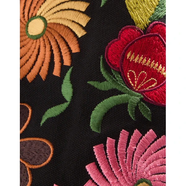 La DoubleJ Soft Bag in Crossflower Black, view 6