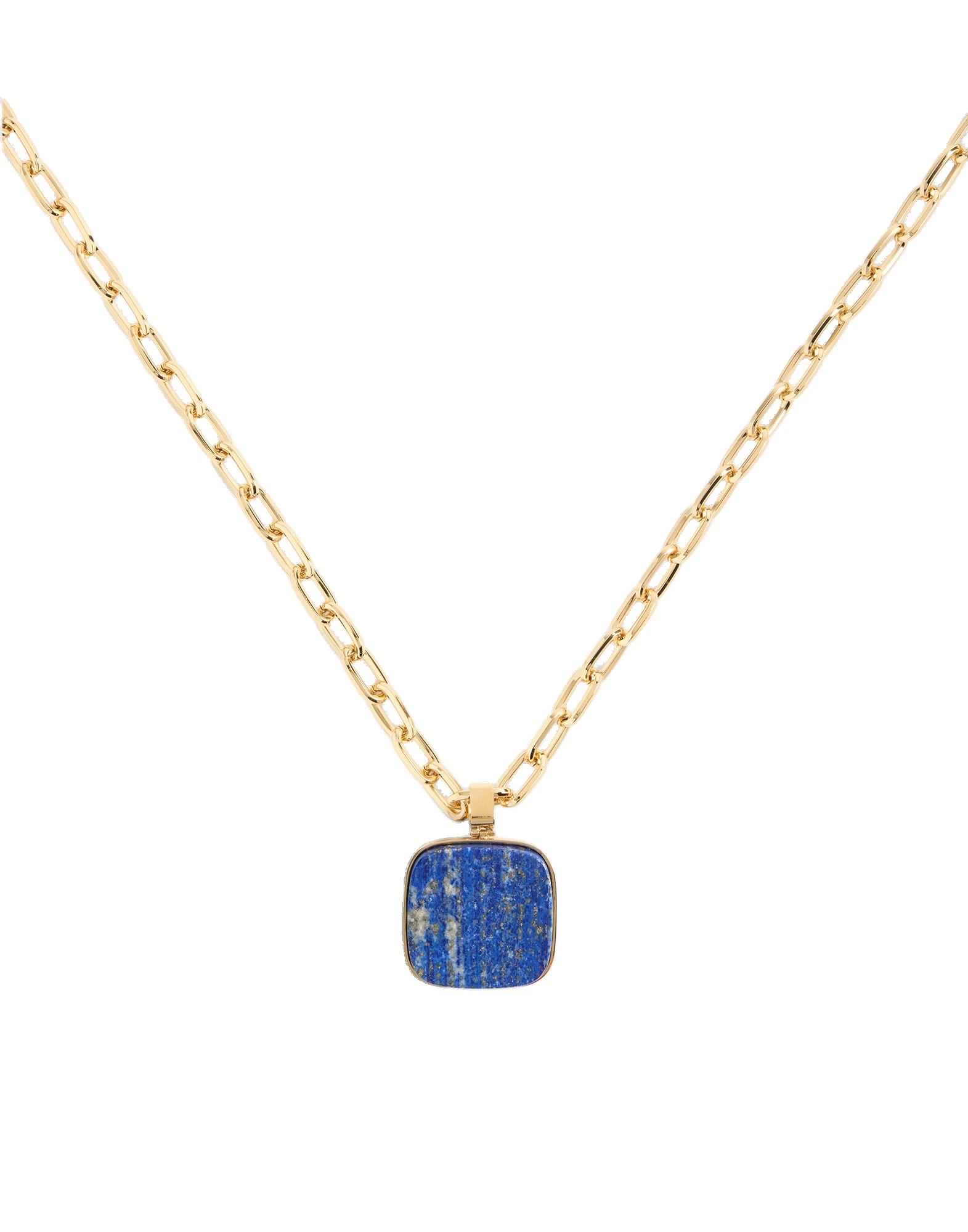 La DoubleJ Soul Pendant Necklace in 24k Gold Plate & Lapis Lazuli at Coveti La DoubleJ Soul Pendant Necklace in 24k Gold Plate & Lapis Lazuli at Coveti