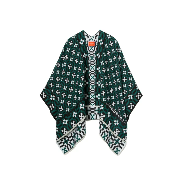 La DoubleJ Soul Poncho in Byte Green at Coveti