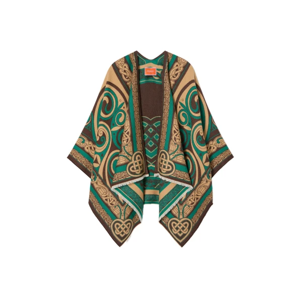 La DoubleJ Soul Poncho in Kells Camel at Coveti