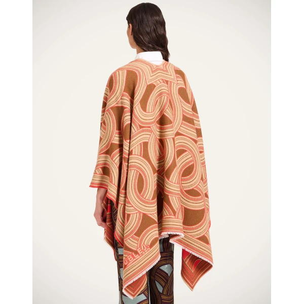 La DoubleJ Soul Poncho in Montecarlo Camel at Coveti