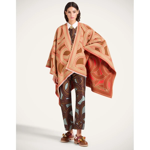 La DoubleJ Soul Poncho in Montecarlo Camel at Coveti