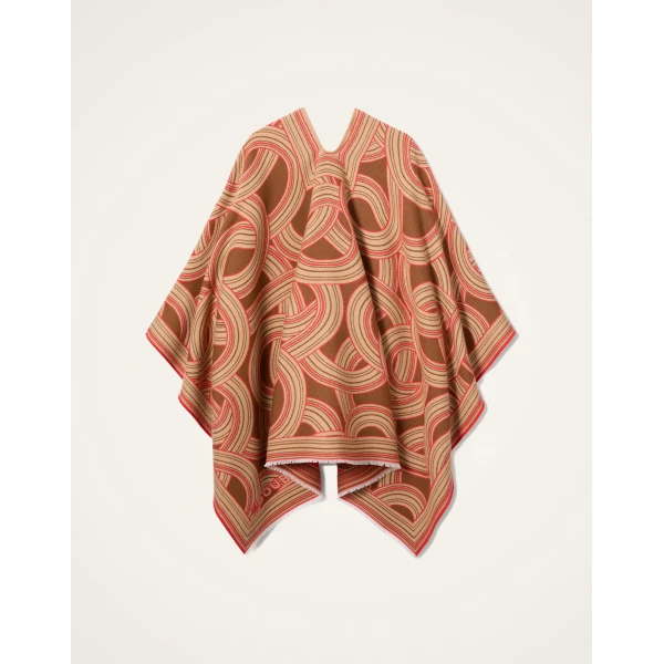 La DoubleJ Soul Poncho in Montecarlo Camel at Coveti