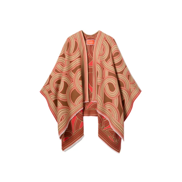 La DoubleJ Soul Poncho in Montecarlo Camel at Coveti