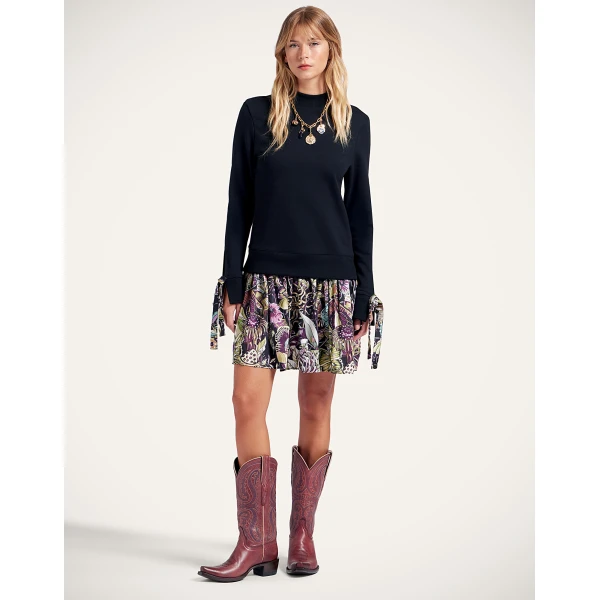 La DoubleJ Sporty Dress in Fun-Gi Black, view 4