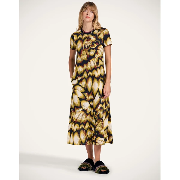 La DoubleJ Sporty Swing Dress in Monarch Black, view 2