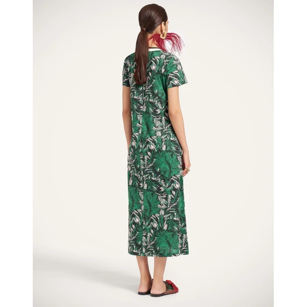 La DoubleJ Sporty Swing Dress in Quill Green at Coveti
