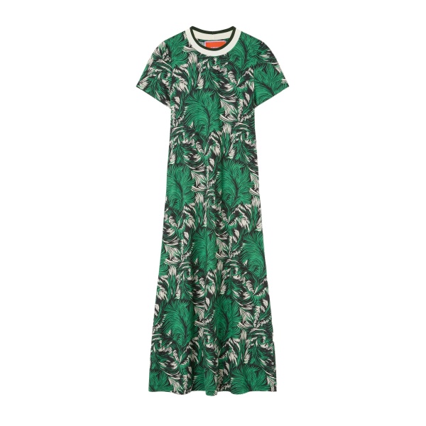 La DoubleJ Sporty Swing Dress in Quill Green at Coveti