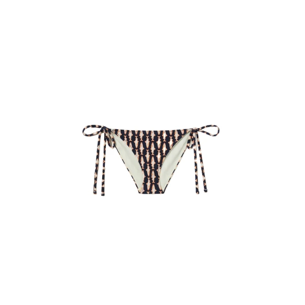 La DoubleJ String Bikini Bottom in Pesciolini Blue