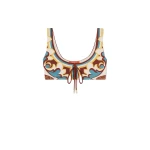 La DoubleJ Sunset Bikini Top in Palazzo Chocolate