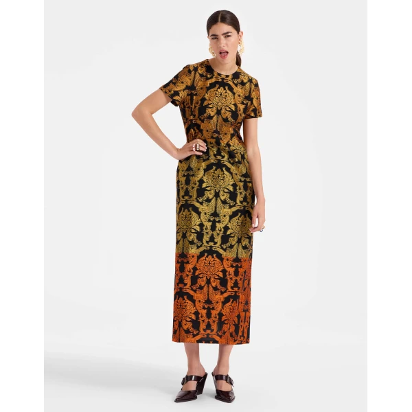 La DoubleJ Super Swing Dress in Cherubs Multicolor, view 5