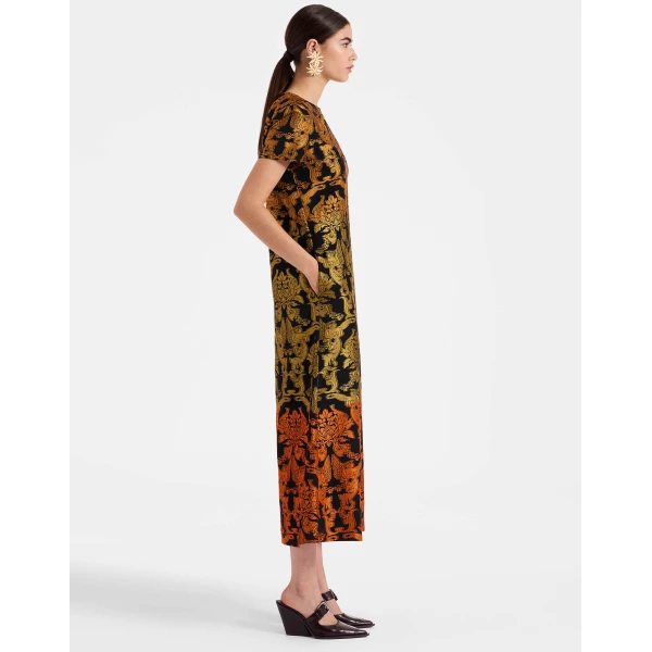 La DoubleJ Super Swing Dress in Cherubs Multicolor, view 6