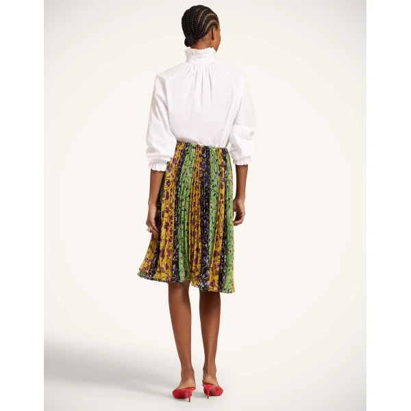 La DoubleJ Supremes Skirt in Honeysuckle Tricolor Yellow, view 3