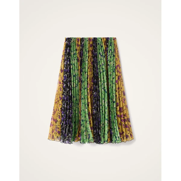 La DoubleJ Supremes Skirt in Honeysuckle Tricolor Yellow, view 6