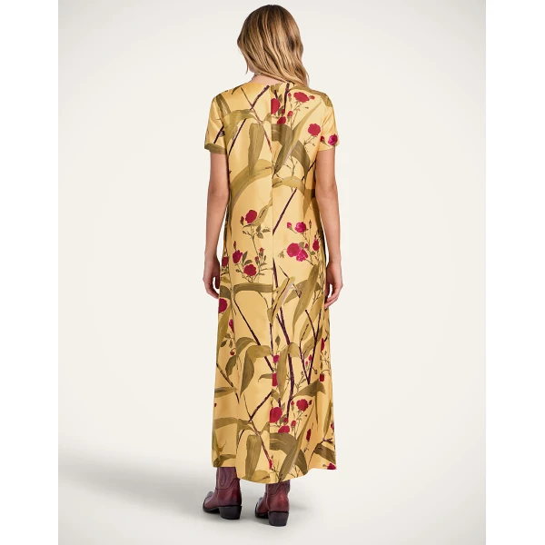 La DoubleJ Swing Dress in Bamboo Yellow, view 3