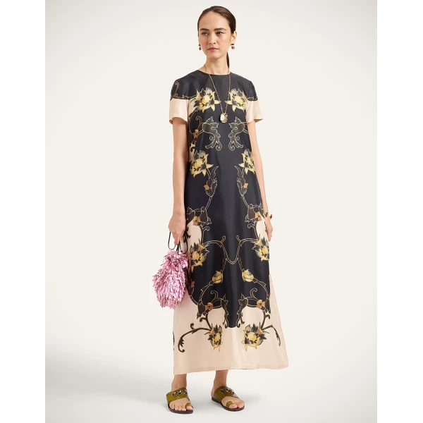 La DoubleJ Swing Dress in Buttercup Black, view 2