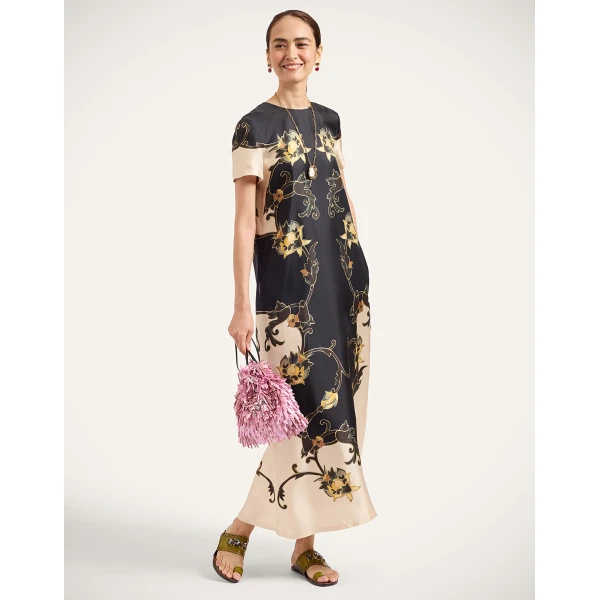 La DoubleJ Swing Dress in Buttercup Black, view 5