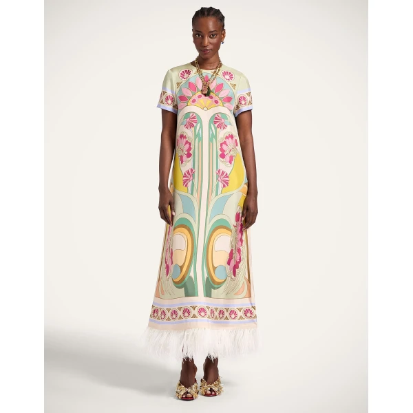 La DoubleJ Swing Dress in Tulip Green at Coveti