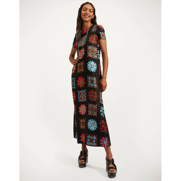 La DoubleJ Swing Dress in Vetrata Grande, view 2