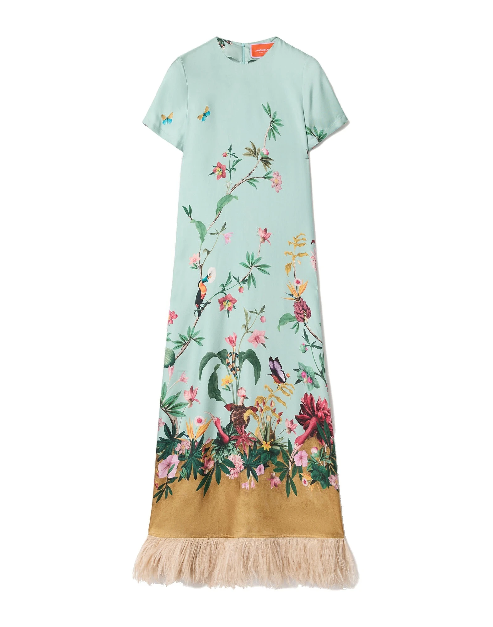 La DoubleJ Swing Dress in Zooflora Light Blue at Coveti La DoubleJ Swing Dress in Zooflora Light Blue at Coveti