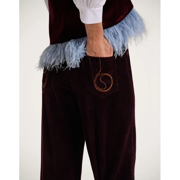 La DoubleJ The Flare Pants in Purple | Pants | Coveti