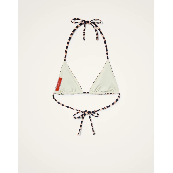La DoubleJ Triangle Bikini Top in Pesciolini Blue | Bikini | Coveti