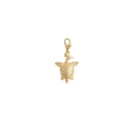 La DoubleJ Turtlair Charm in 24K Gold Plate | Necklace | Coveti