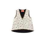 La DoubleJ V-Neck Scala Top in White | Tops | Coveti