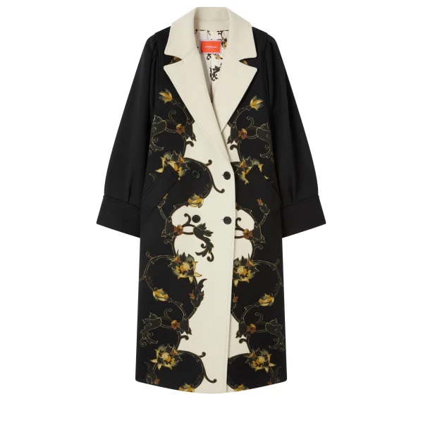 Victoria Coat in Buttercup Black