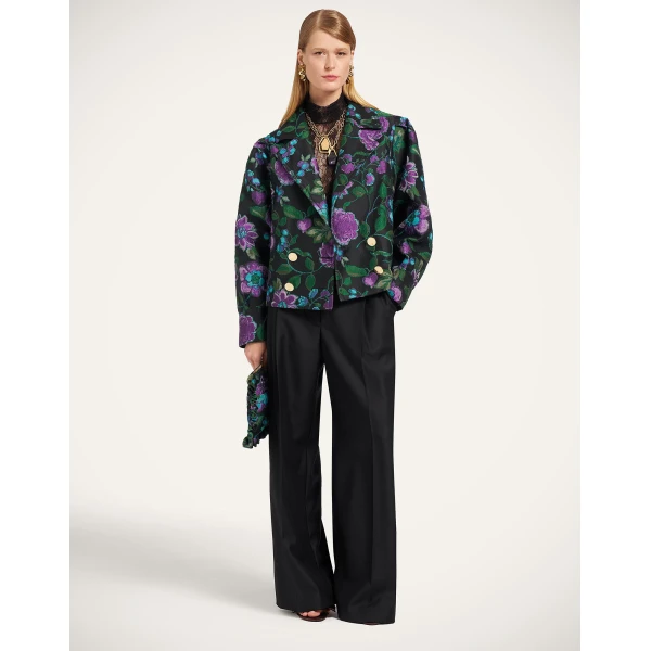 La DoubleJ Victoria Jacket in Botanical Black, view 4