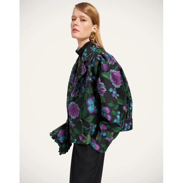 La DoubleJ Victoria Jacket in Botanical Black, view 5
