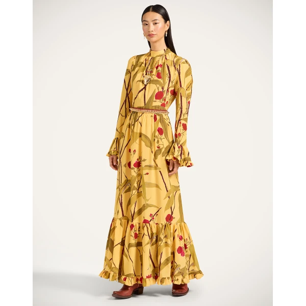 La DoubleJ Visconti Dress in Bamboo Yellow, view 2