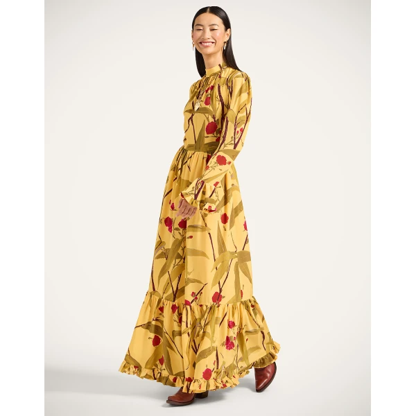 La DoubleJ Visconti Dress in Bamboo Yellow, view 5