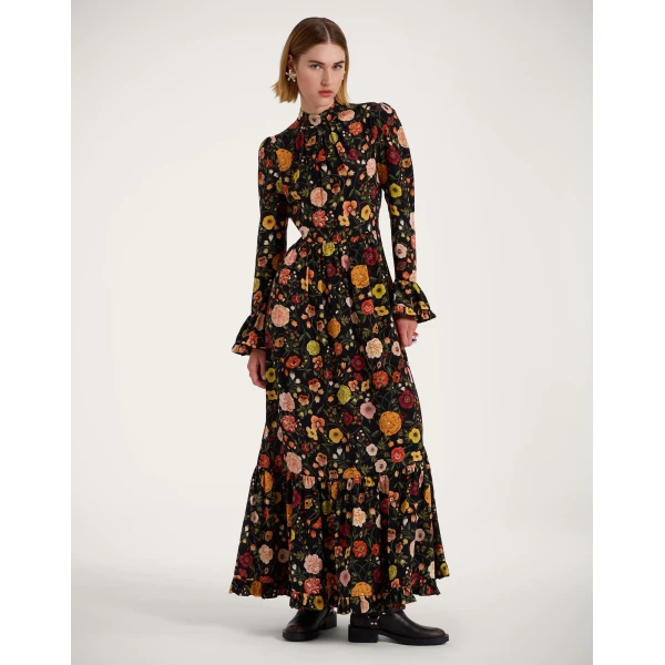 La DoubleJ Visconti Dress in Botticelli Black, view 4