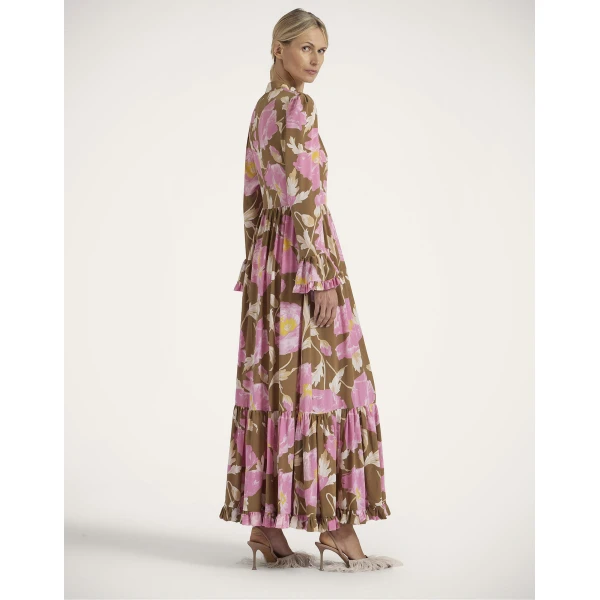 La DoubleJ Visconti Dress in Sylph Khaki, view 4