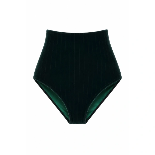 LaQuan Smith Hot Short in Emerald Pinstripe | Shorts | Coveti