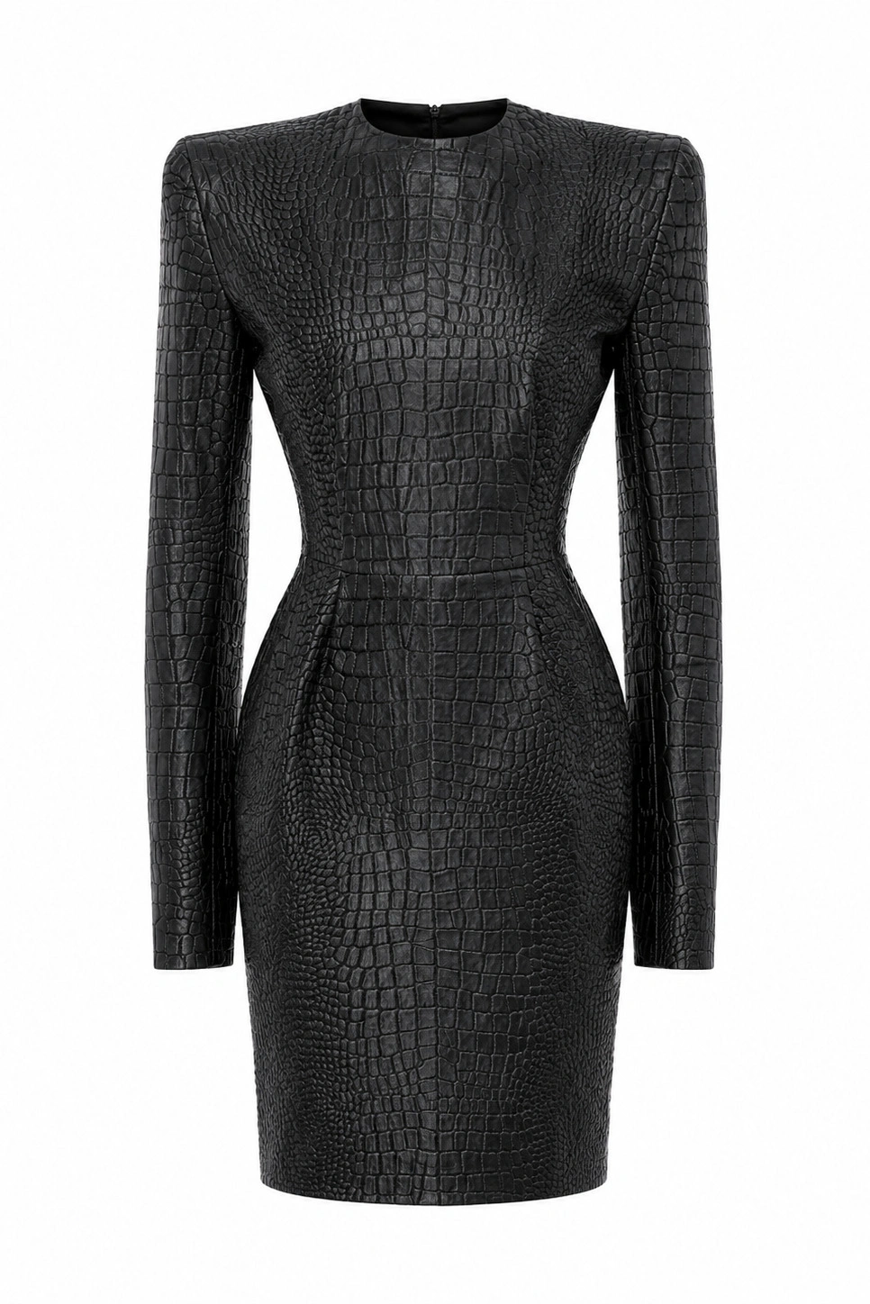 LaQuan Smith Long Sleeve Shift Dress in Black 1 LaQuan Smith Long Sleeve Shift Dress in Black | Midi Dresses | Coveti