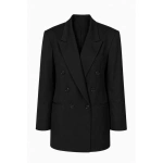 LaQuan Smith Oversized Tailored Jacket in Black | Blazers | Coveti