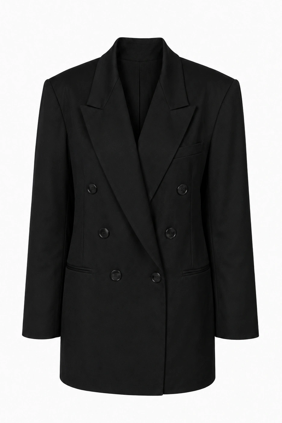 LaQuan Smith Oversized Tailored Jacket in Black 1 LaQuan Smith Oversized Tailored Jacket in Black | Blazers | Coveti