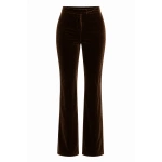 LaQuan Smith Tailored Flare Pants in Chocolate | Tailored Pants | Coveti