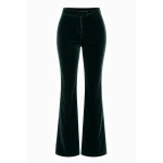 LaQuan Smith Tailored Flare Pants in Emerald | Tailored Pants | Coveti