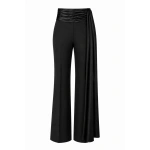 LaQuan Smith Tailored Pant with Sash Waistband in Black | Tailored Pants | Coveti
