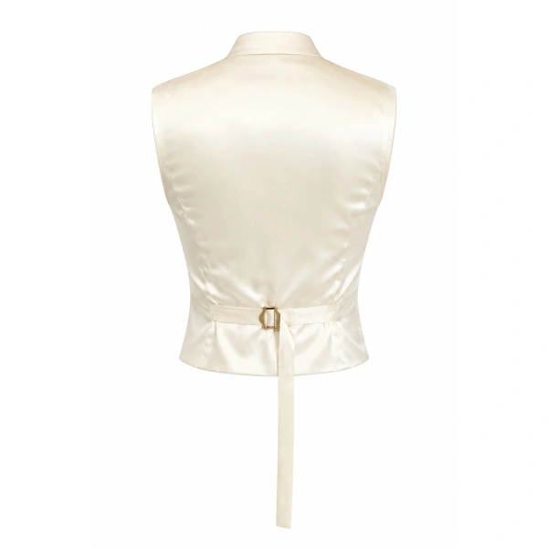 LaQuan Smith Tailored Vest in Ivory | Vests | Coveti