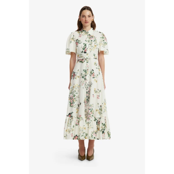 Becca Short Sleeve Midi Dress