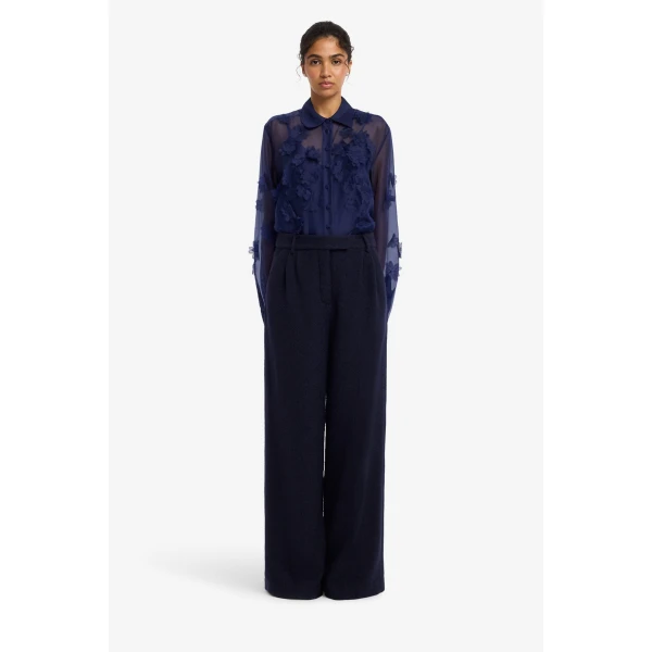 Elisha Tweed Wide Leg Pants